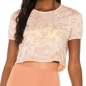 Boys Lie Cropped Tye Dye Graphic Tee Shirt